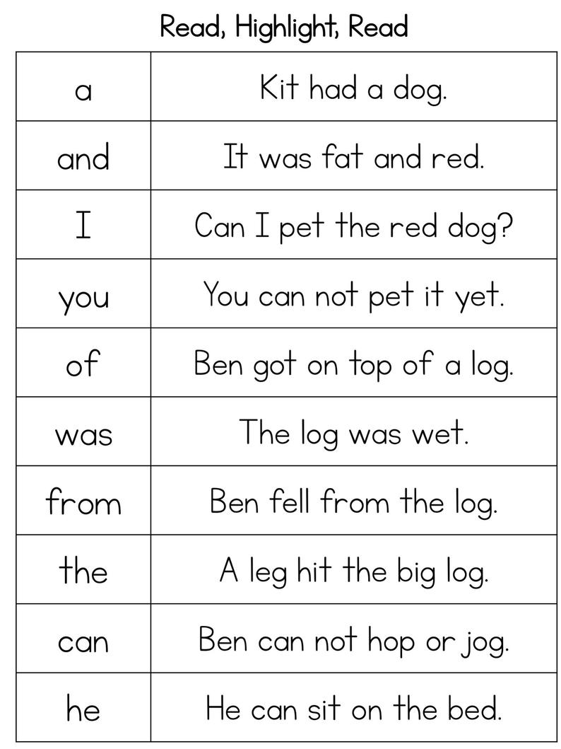 100 Printable Sight Words Worksheets amp amp Flashcards Kindergarten 