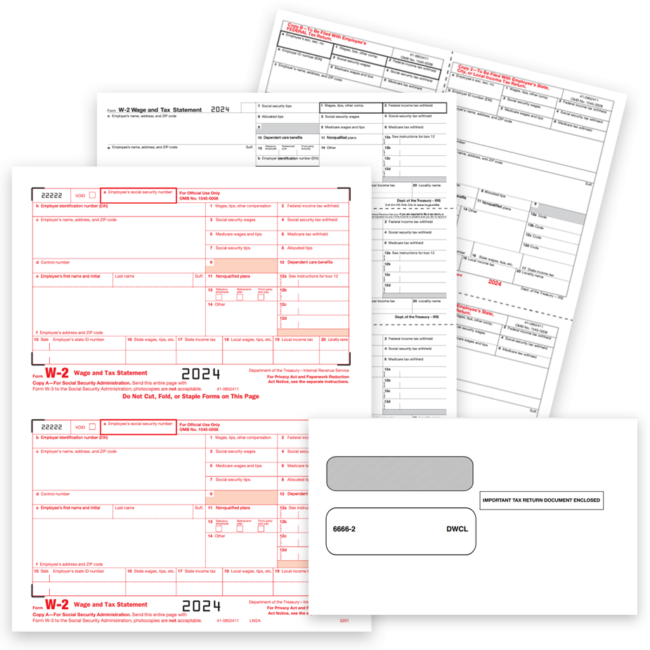 W2 Printable Form 2026 Example
