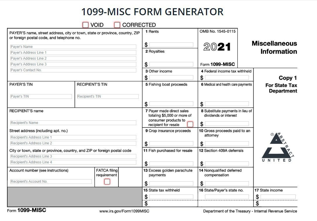 Irs Forms 1099