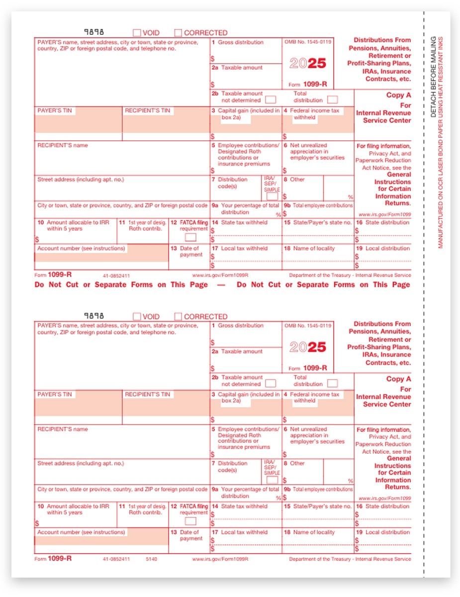 Printable Form 1099 R 2026