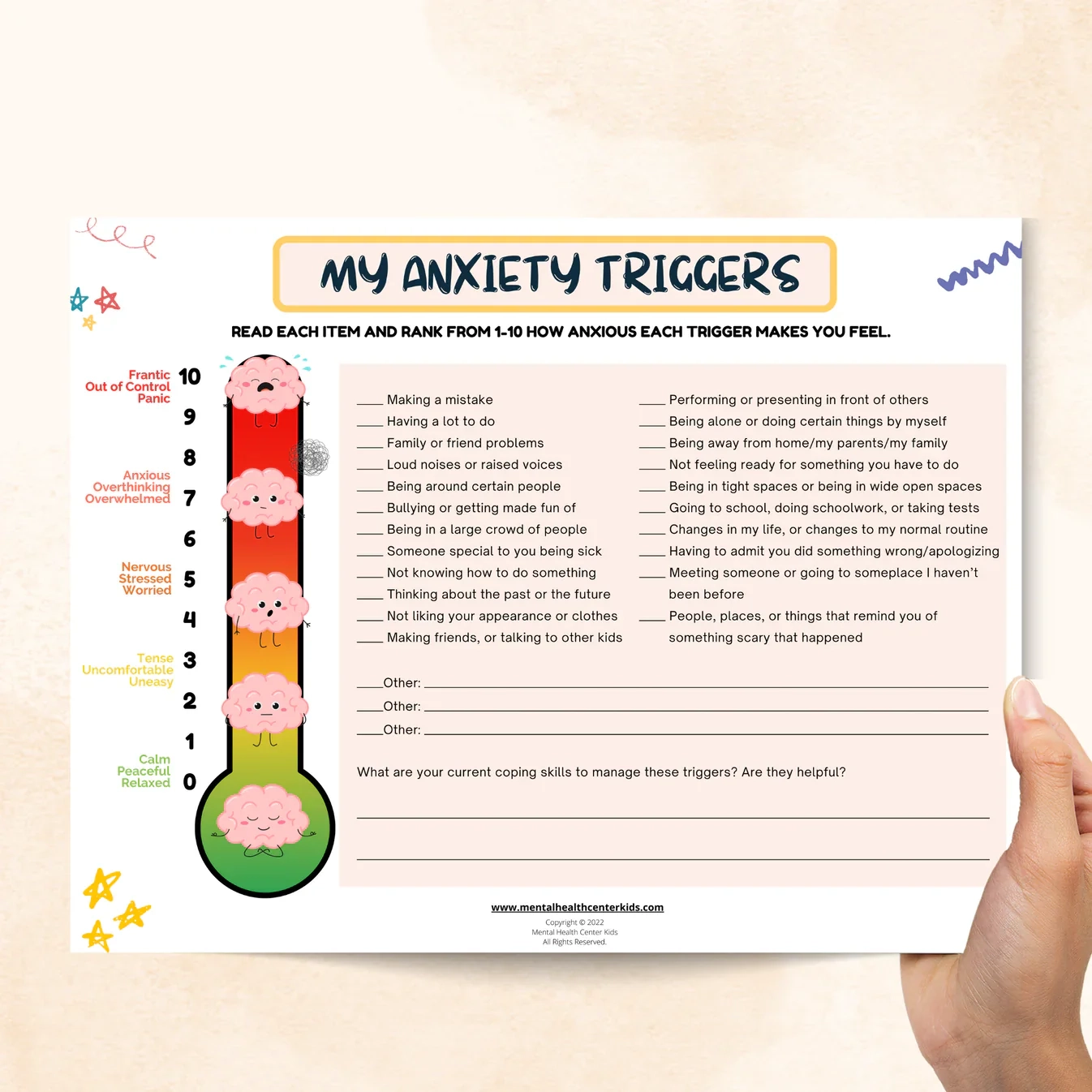 Cbt Free Worksheets Printable For Teens