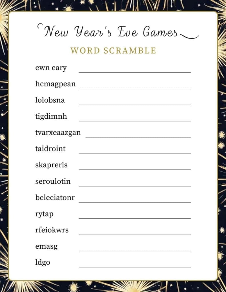 Printable Activities For Adults