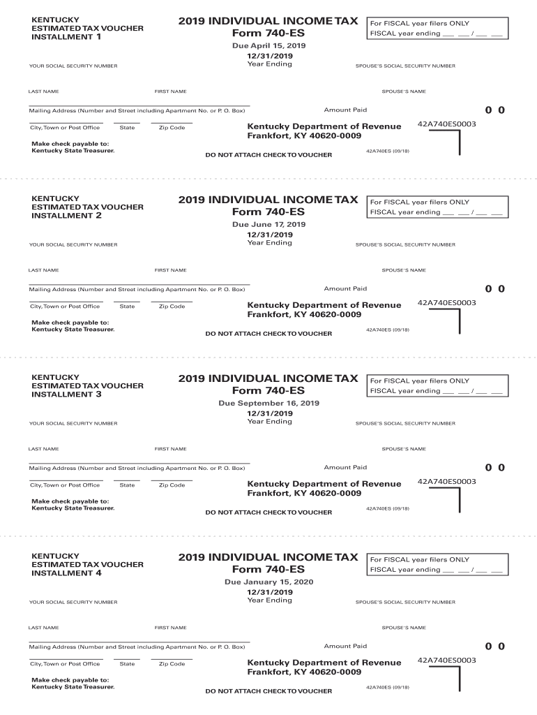 Ky Tax Form 740