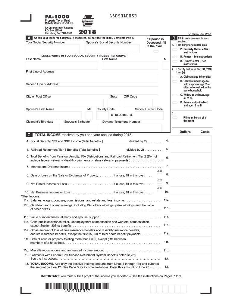 Printable Form 1000