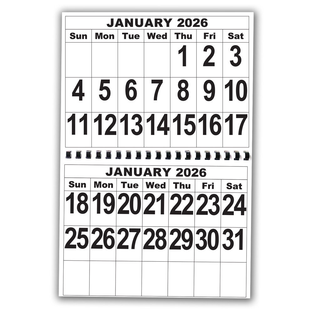 Large Printable 2026 Calendar