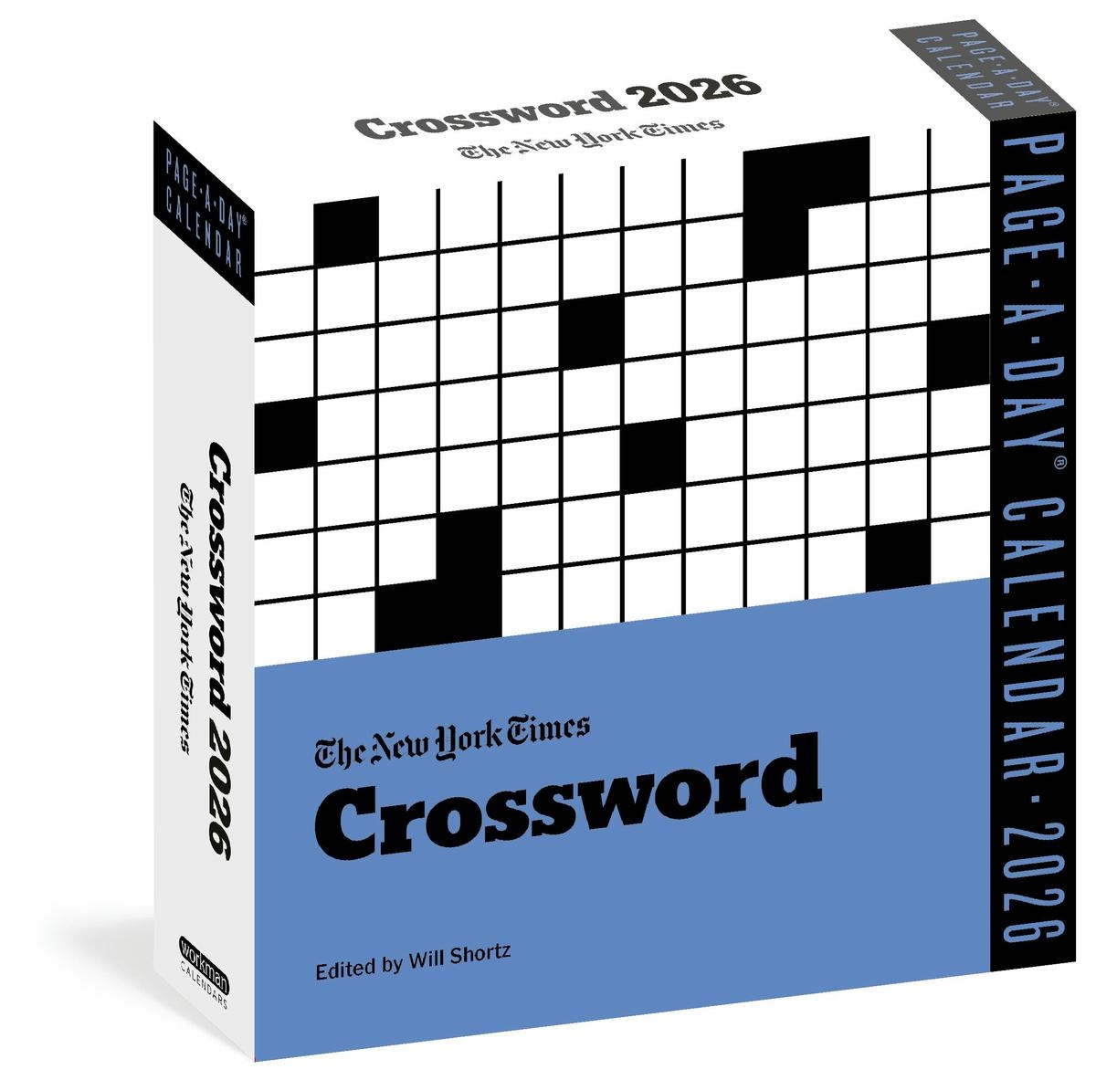 2026 New York Times Crossword Page A Day Calendar By Will Shortz 