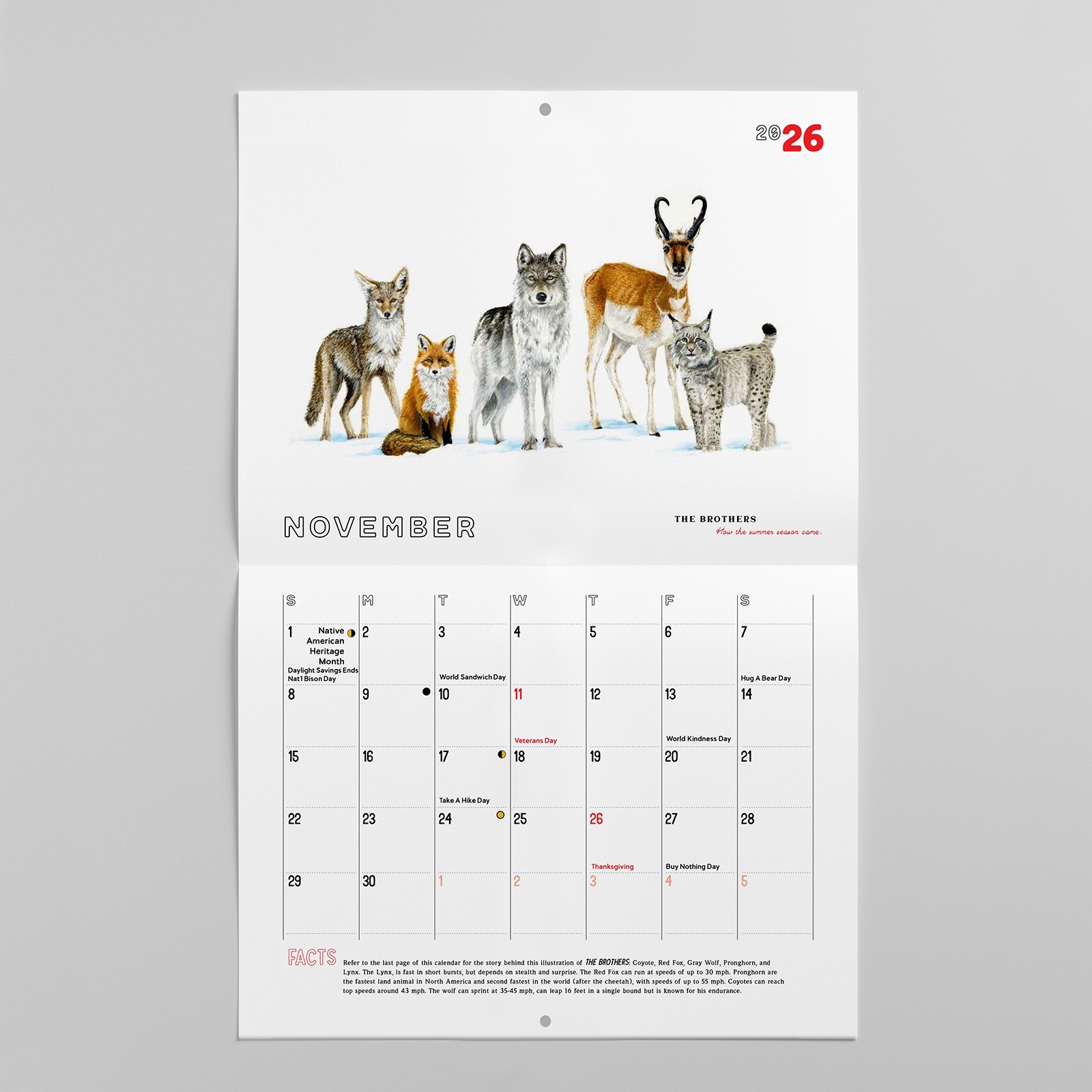 2026 Wildlife Calendar