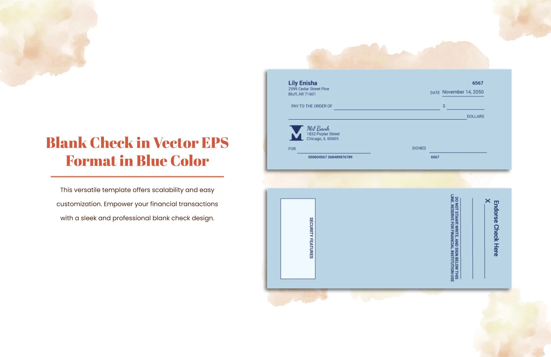 28 Blank Check Template DOC PSD PDF amp Vector Formats