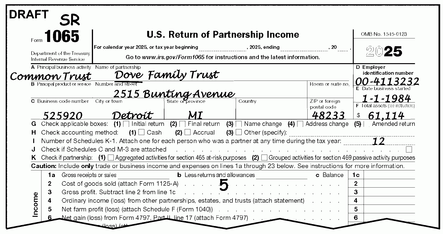 Irs Form 1065 Instructions 2026