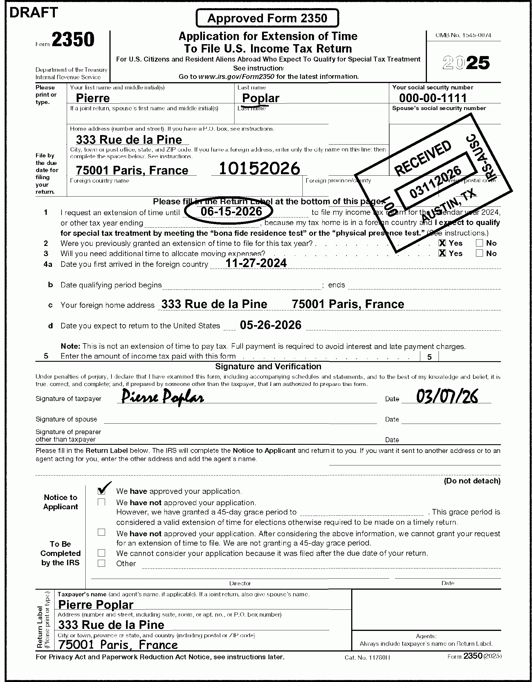 Irs Form Requesting Extension