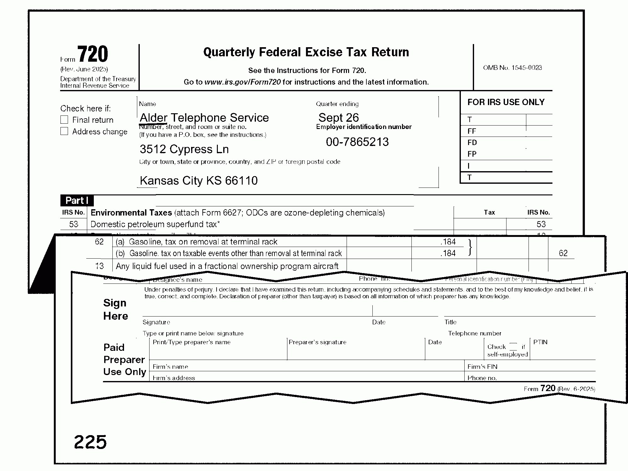 Printable Form 720-Re Renewable Energy Credit