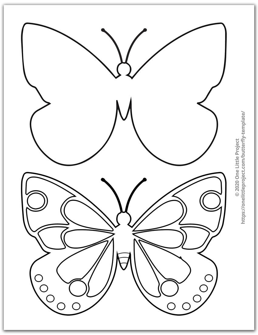 Cut Out Printable 3d Butterfly Template