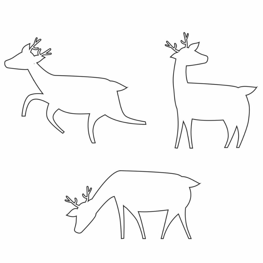Deer Template Printable