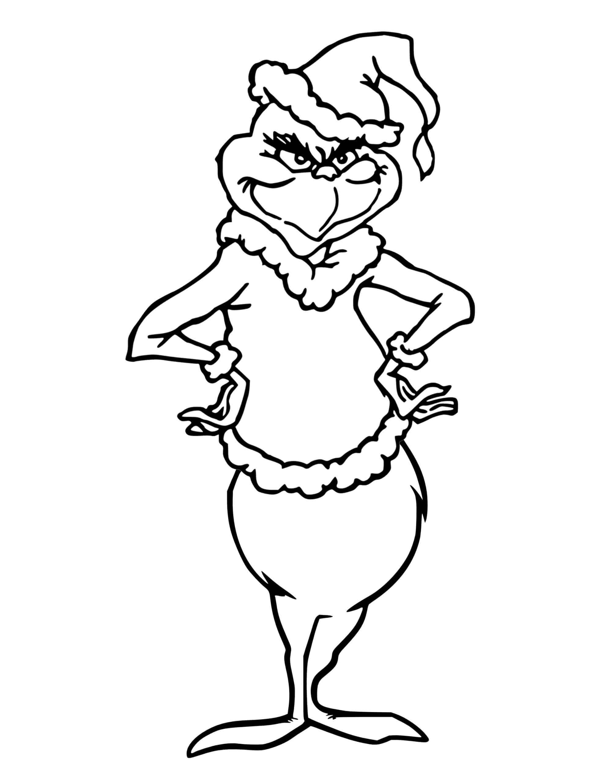 Printable Coloring Sheets Of The Grinch