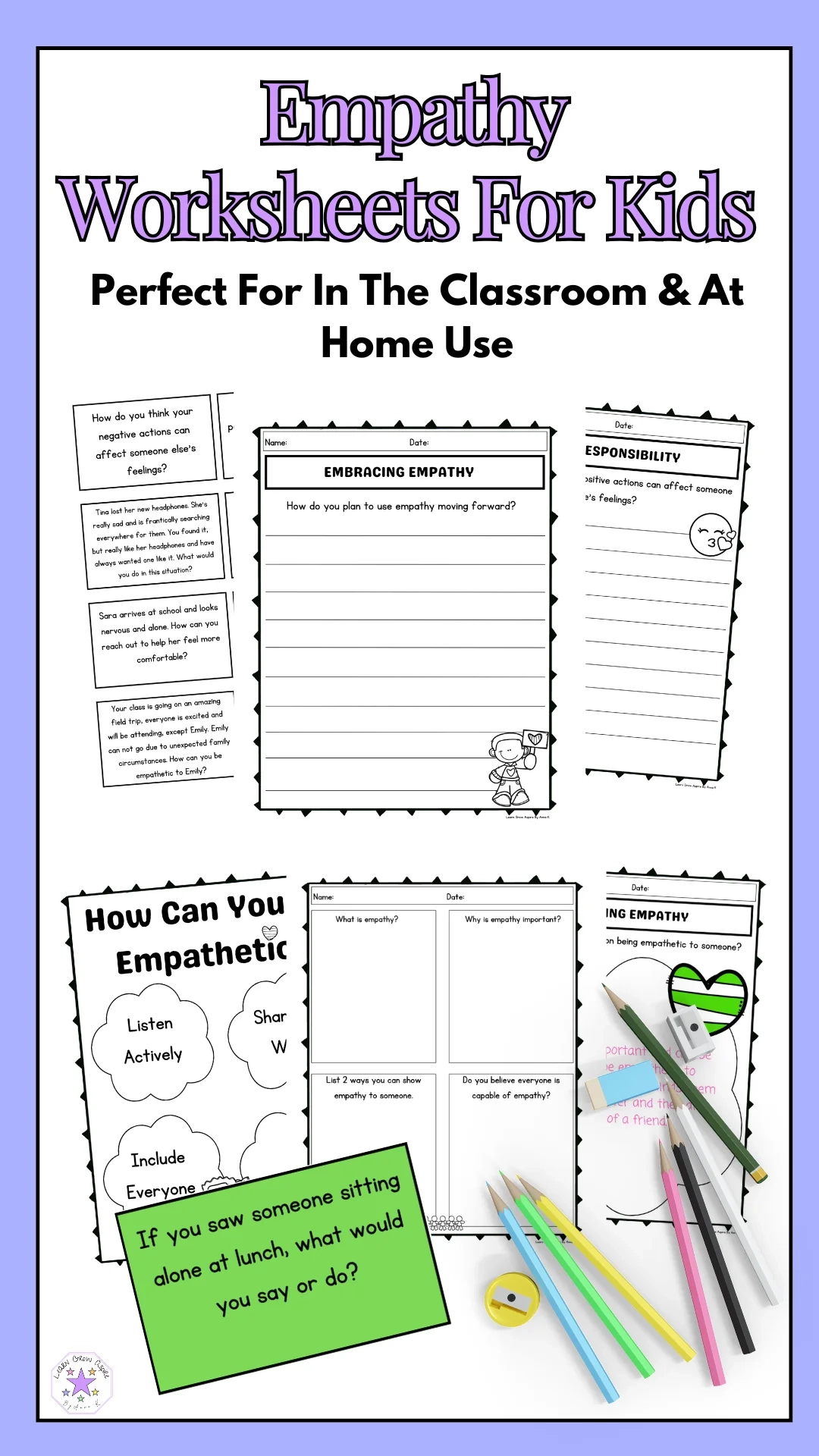 Free Printable Empathy Worksheets