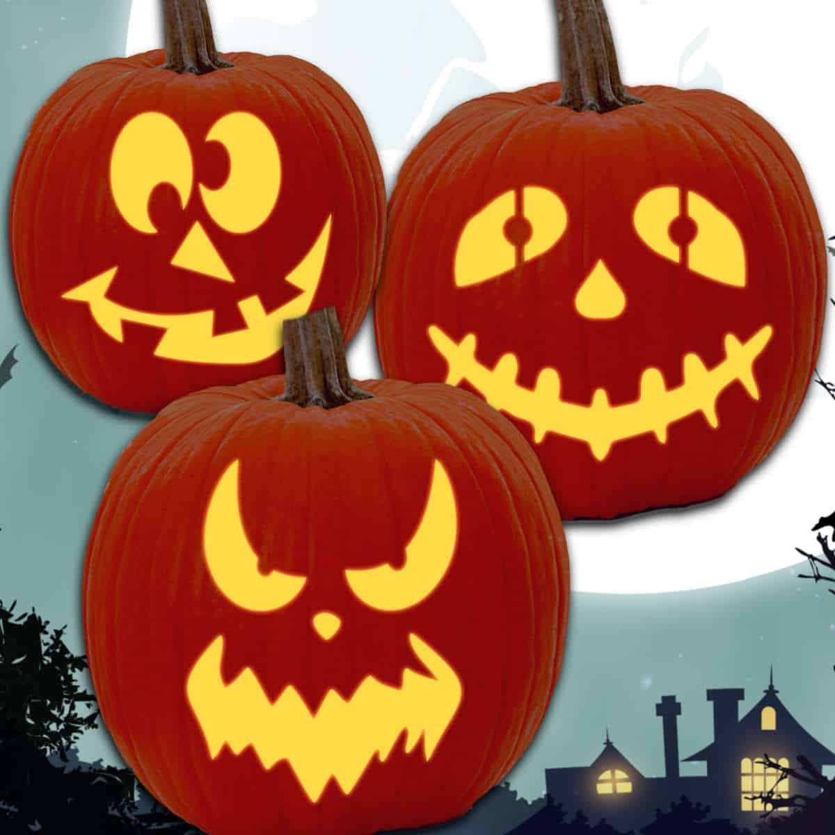 Free Printable Pumpkin Faces Templates
