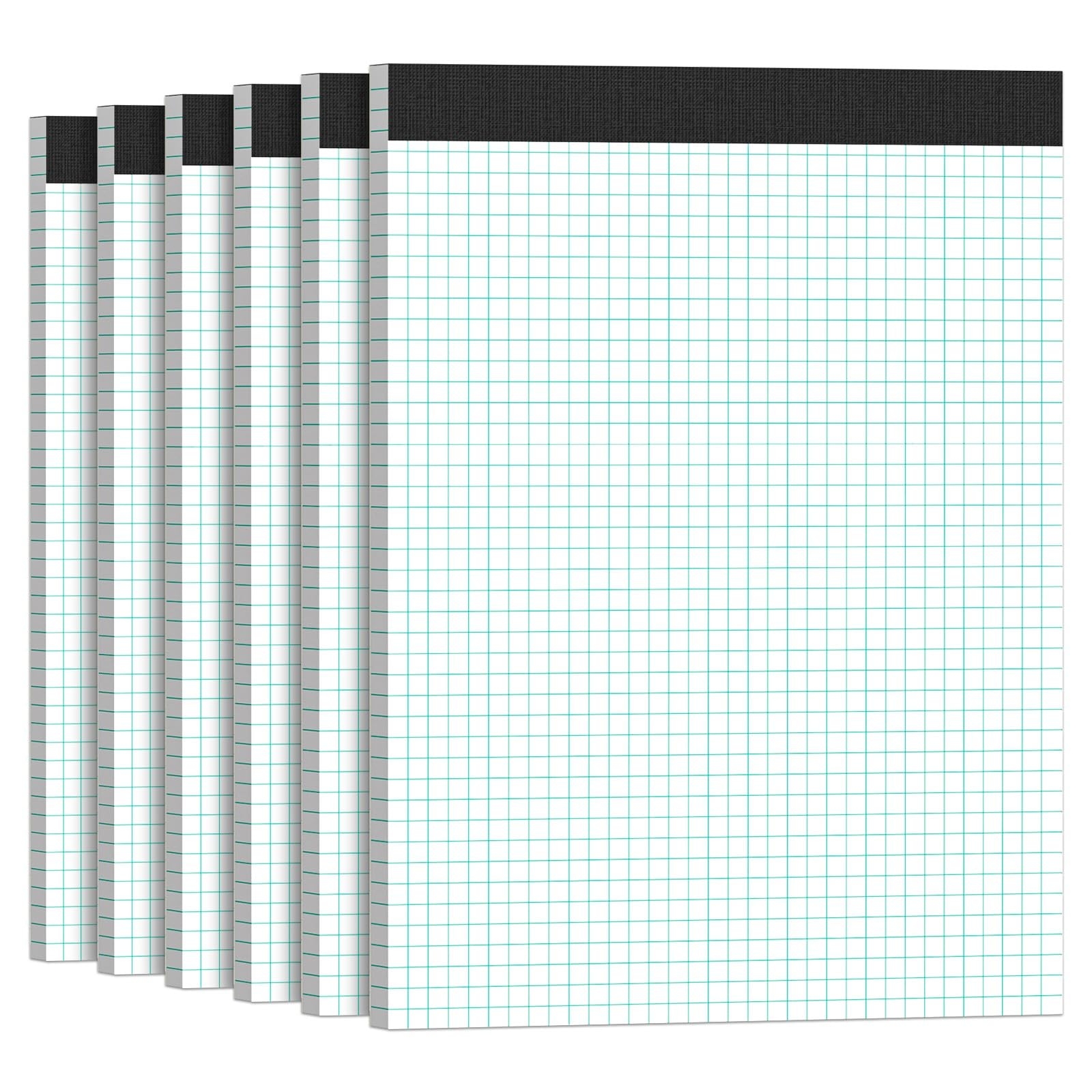 6 St ck Quadrille Block Graph Paper Pads 8 5 X 11 White Quadrille 