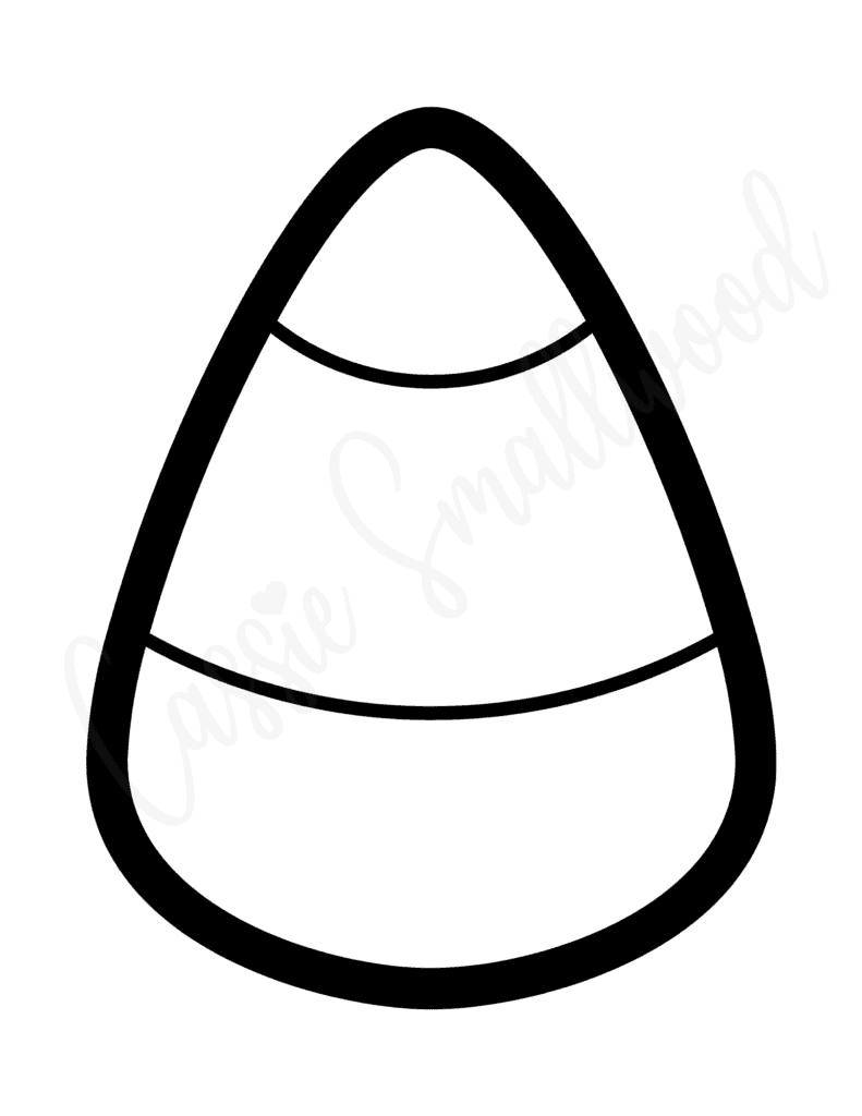 9 Cute Candy Corn Templates Black And White Color Cassie 