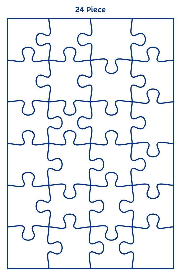 Large Puzzle Pieces Printable