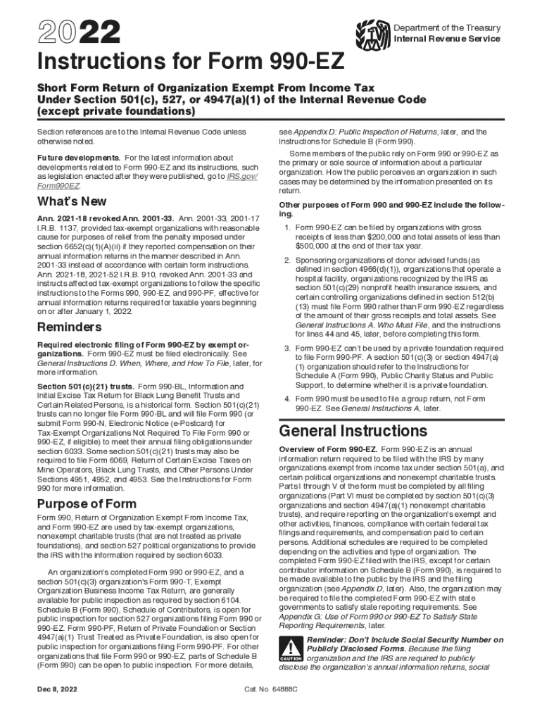 990 Ez Instructions 2022 Fill Out amp Sign Online DocHub