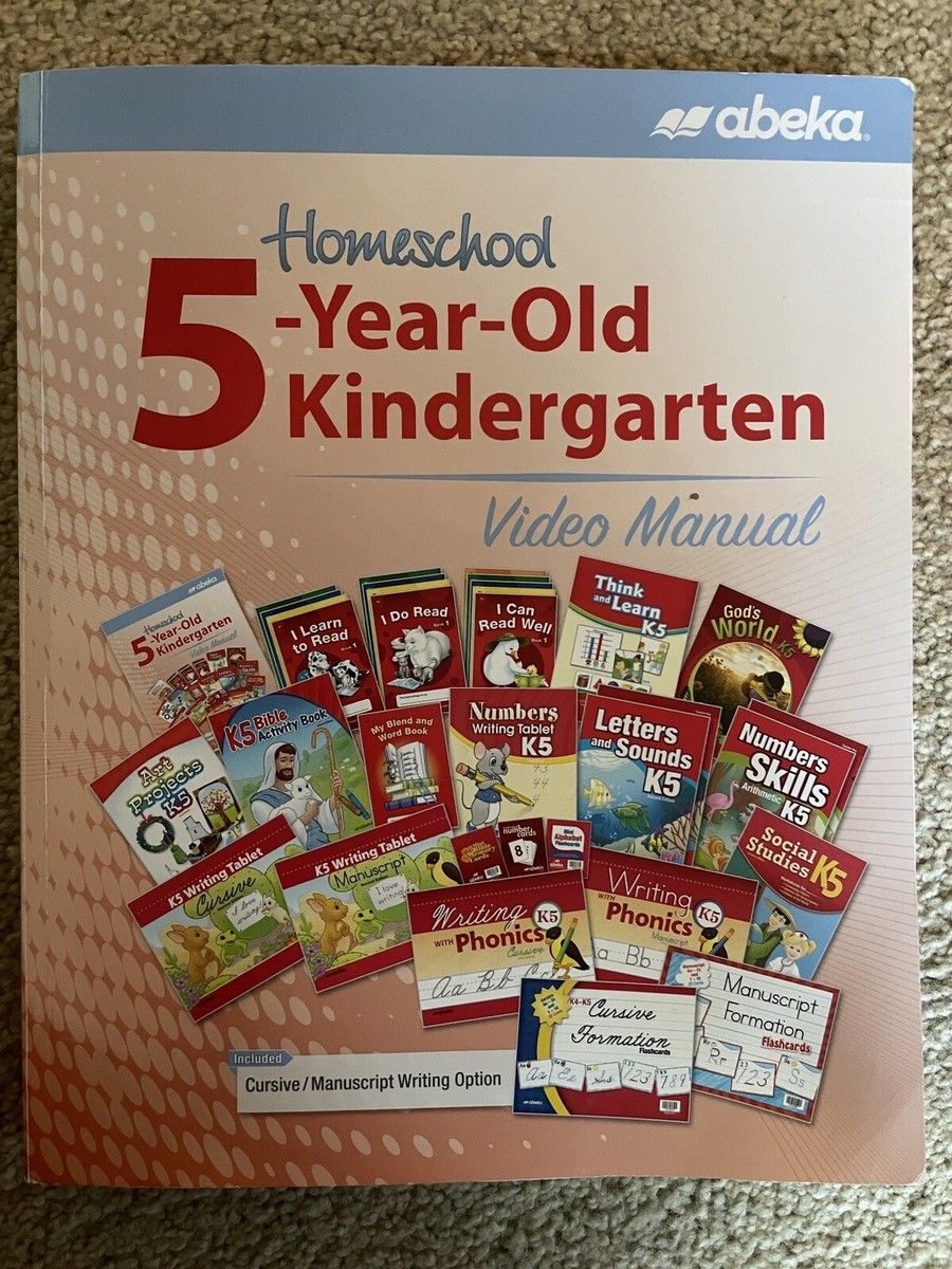 ABeka 5 Year Old Kindergarten Video Manual Book Curriculum Lesson 