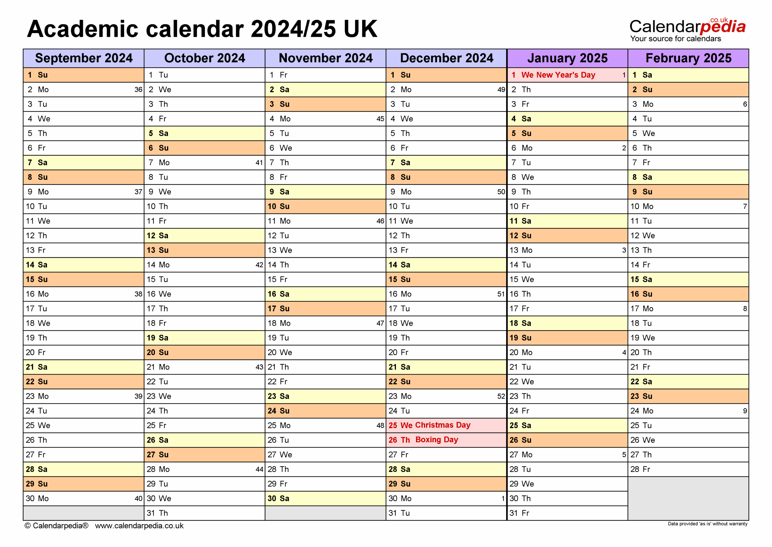 Blank Printable Calendar Academic Calendar