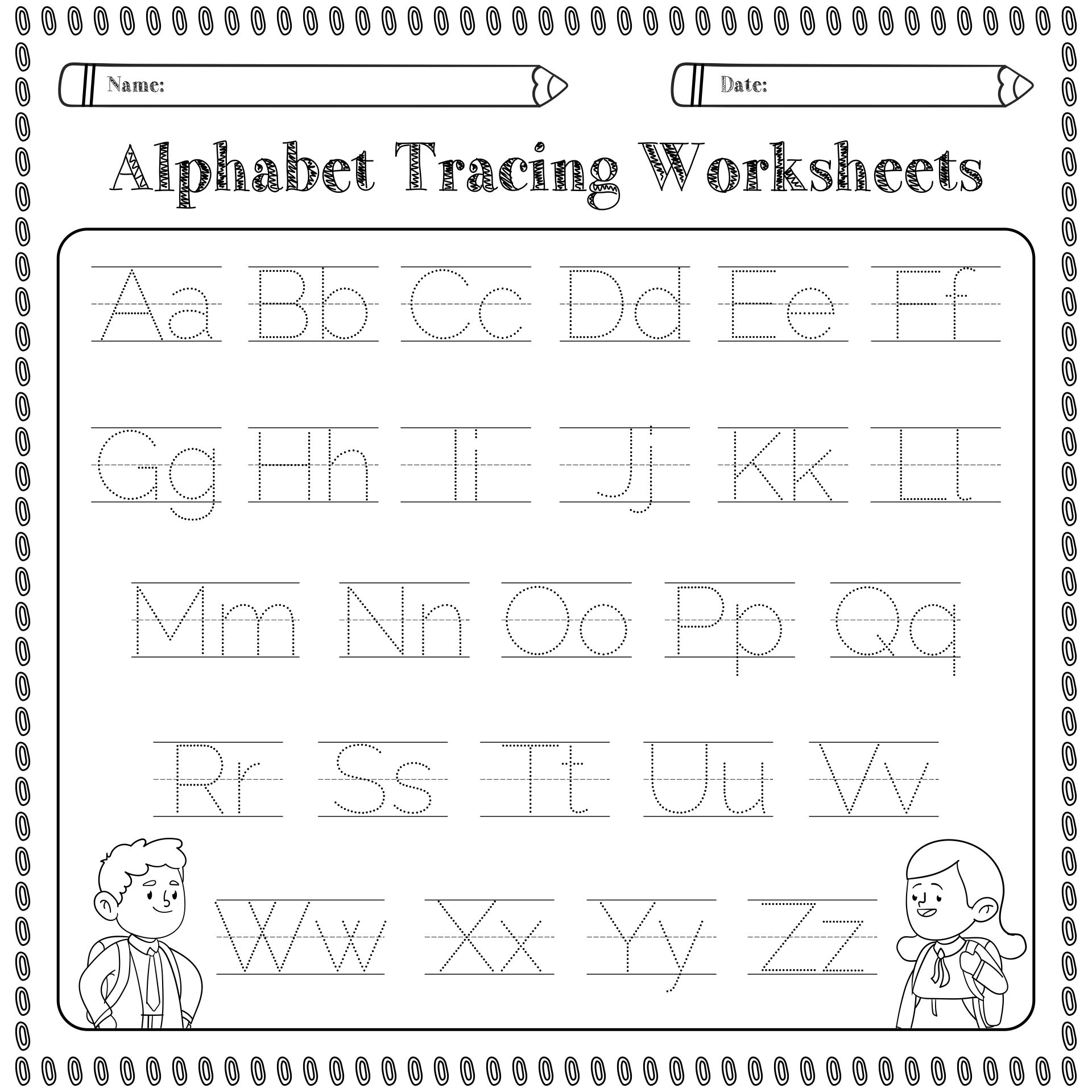 Free Printable Abc Work Worksheets