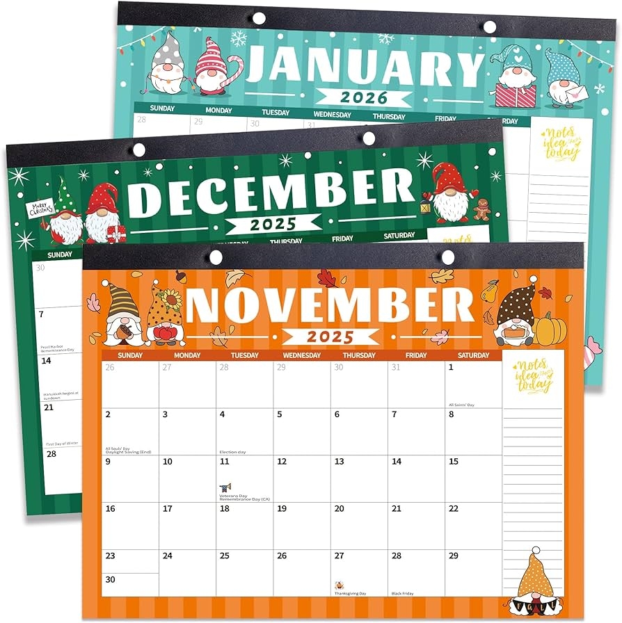 Amazon 2026 Desk Calendar Wall Calendars Large 17 X 12 