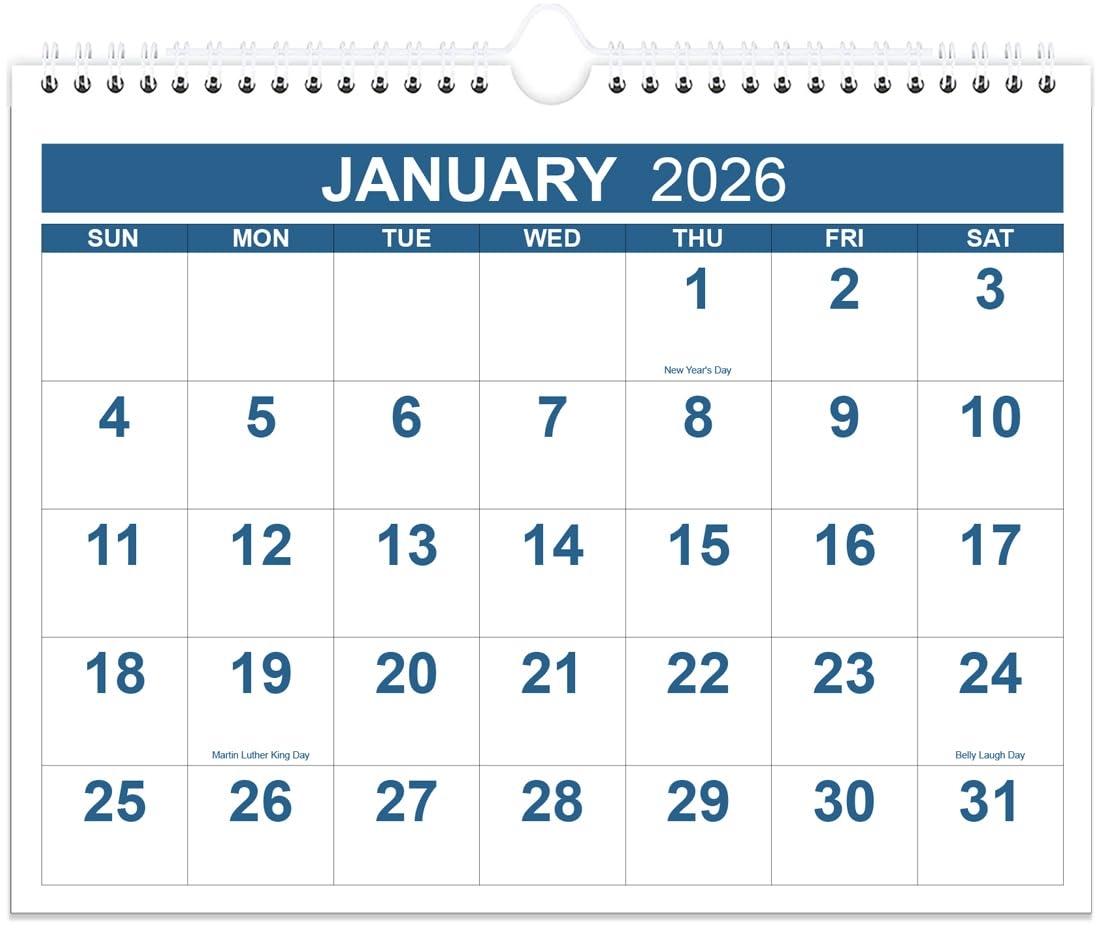 January Through December 2026 Printable Calendar