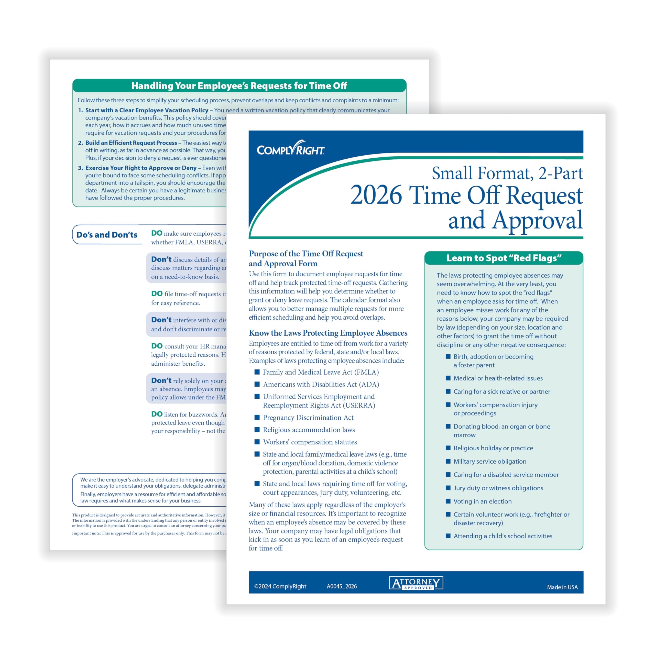 Amazon ComplyRight 2026 Time Off Request And Approval Form 