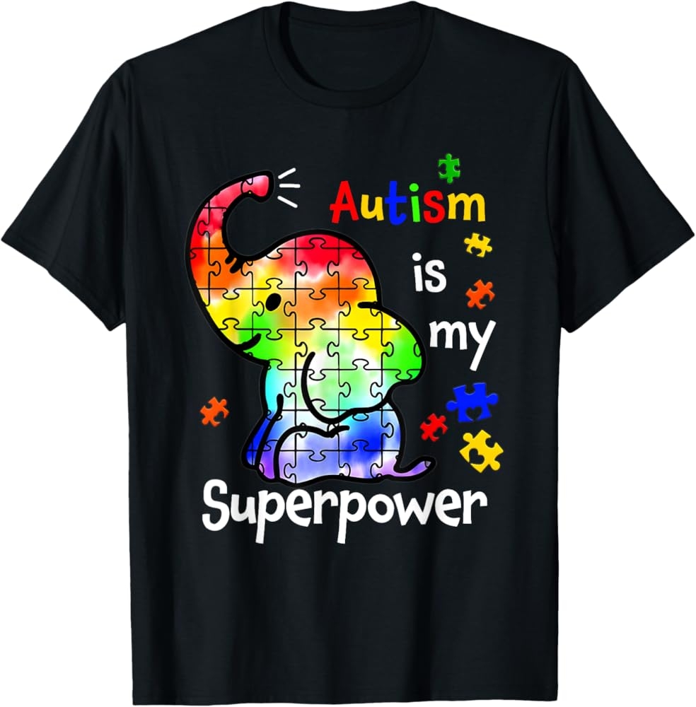 Amazon Kids Autism Is My Superpower Cute Elephant Autism 