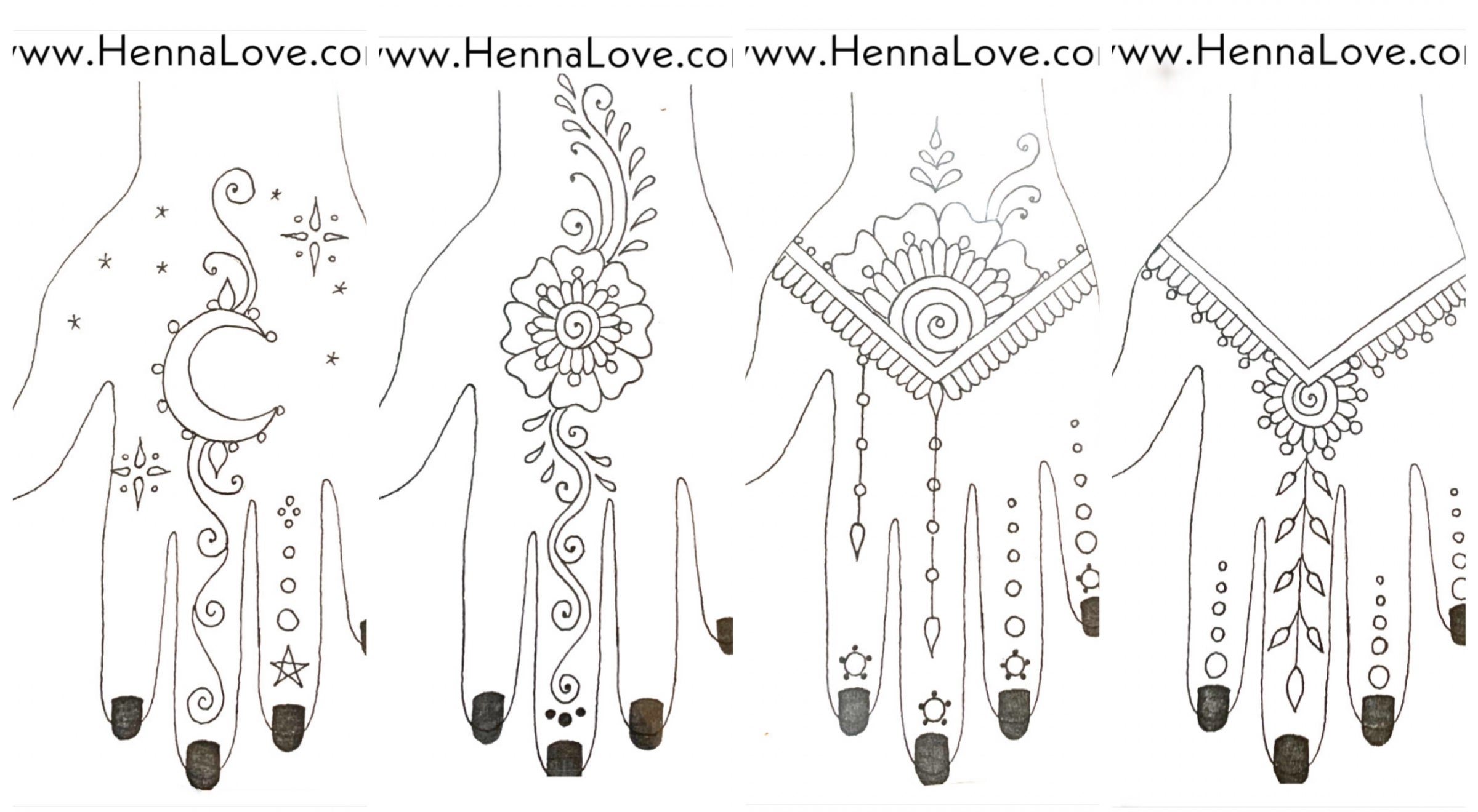 Henna Designs To Print For Beginners