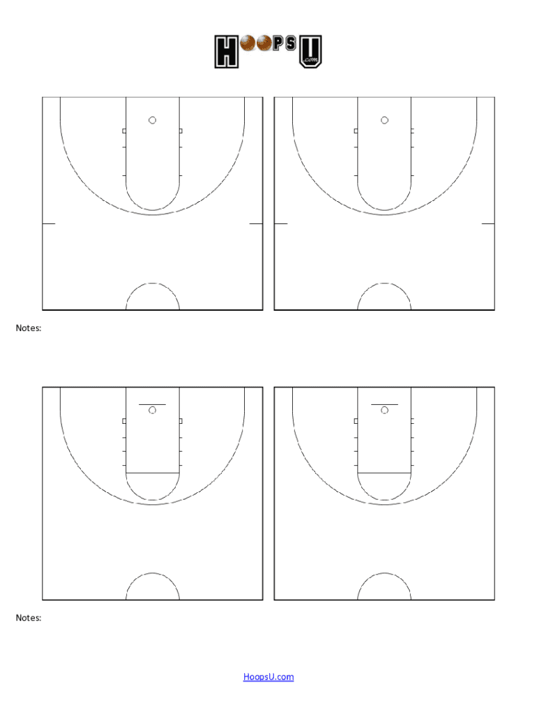 Basketball Court Diagrams Form Fill Online Printable Fillable 