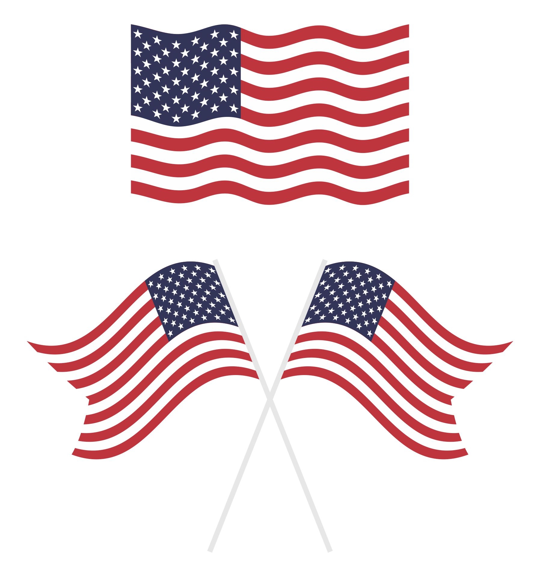 Black And White American Flag Banner 10 Free PDF Printables 