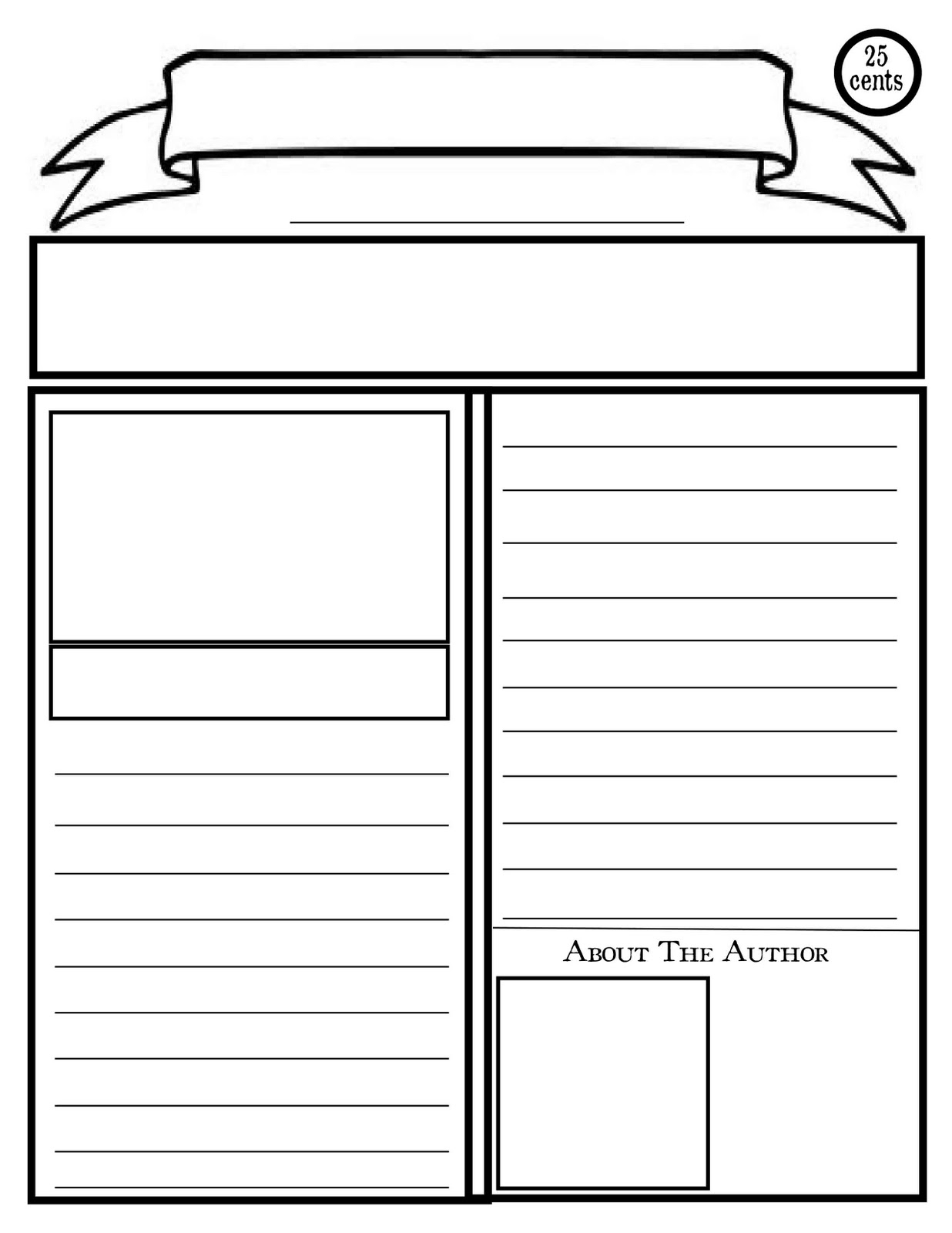 Blank Newspaper Template Printable