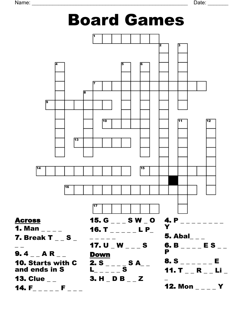 Printable Games And Puzzles