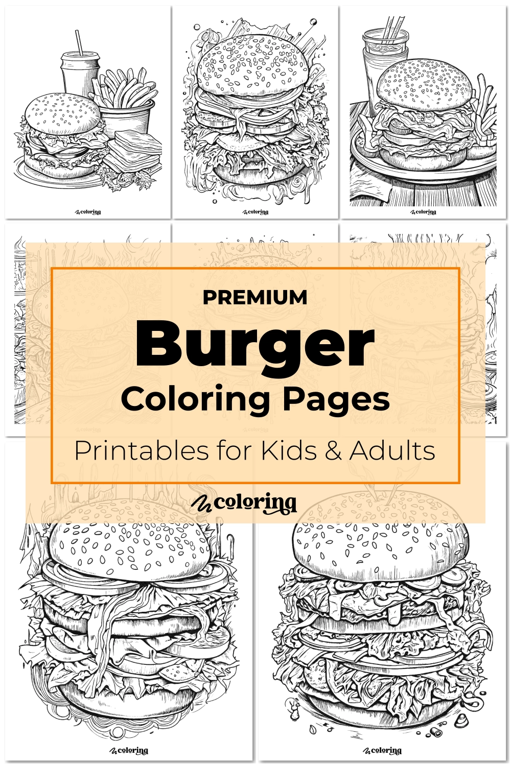  Burger Coloring Pages 51 Premium Printables Free Download