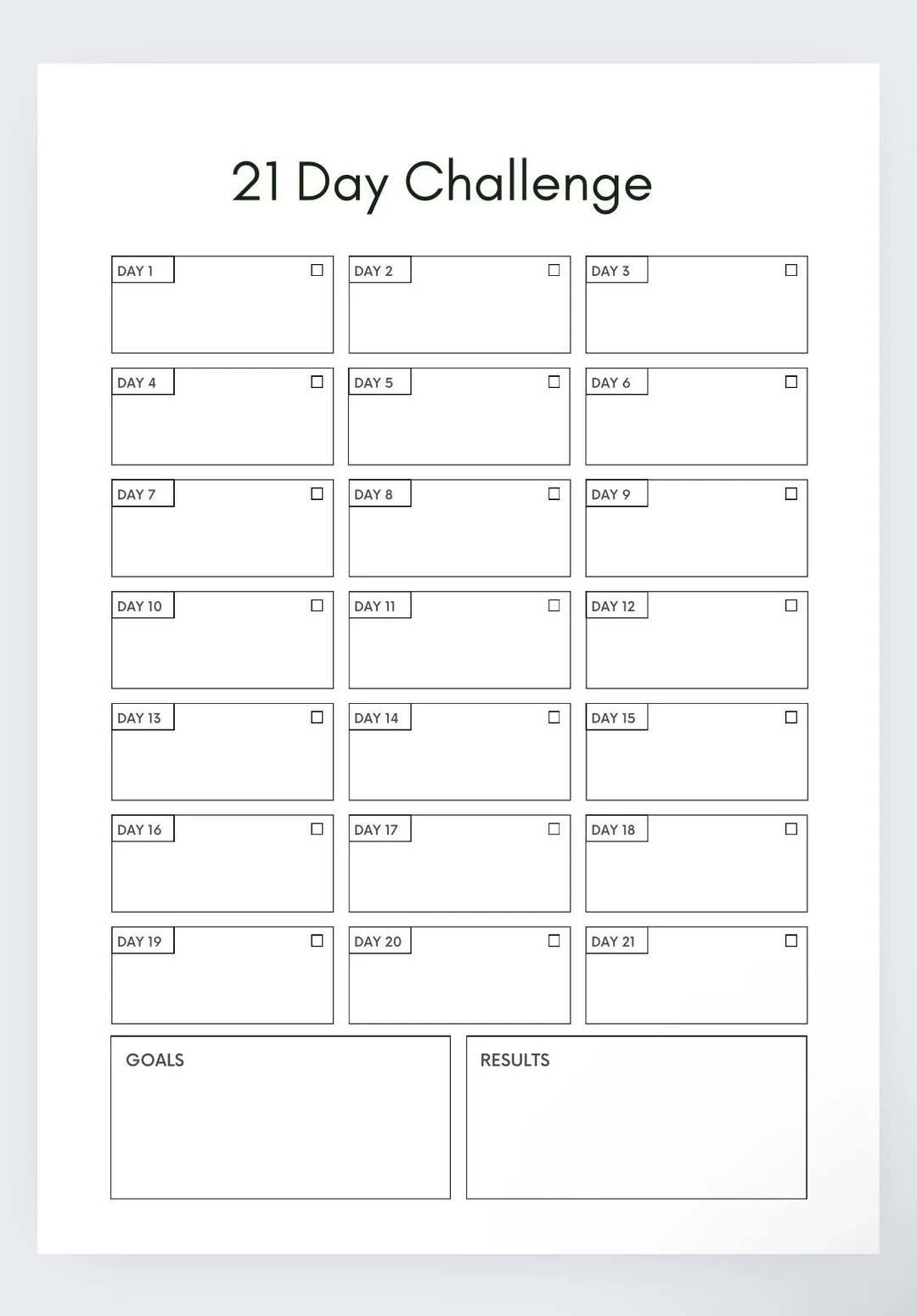 Buy 21 Day Challenge Planner Goal Setting amp Habit Tracker PDF Online In India Etsy