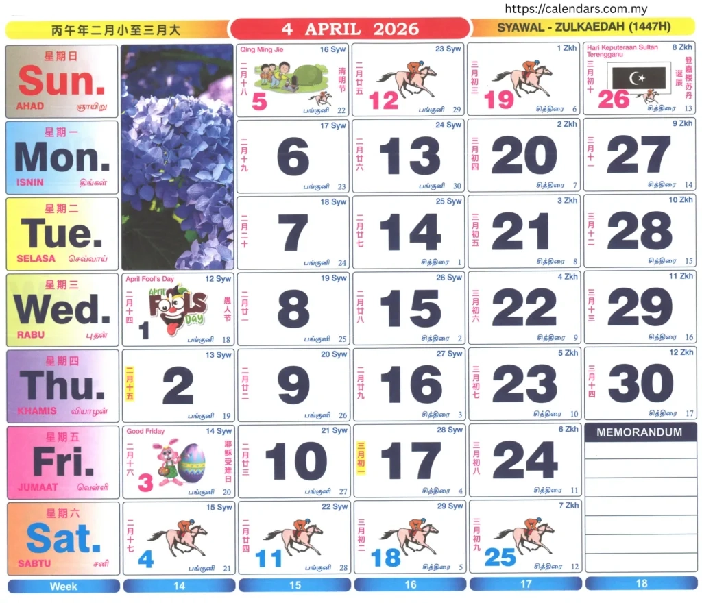 Calendar April 2026 Calendars my