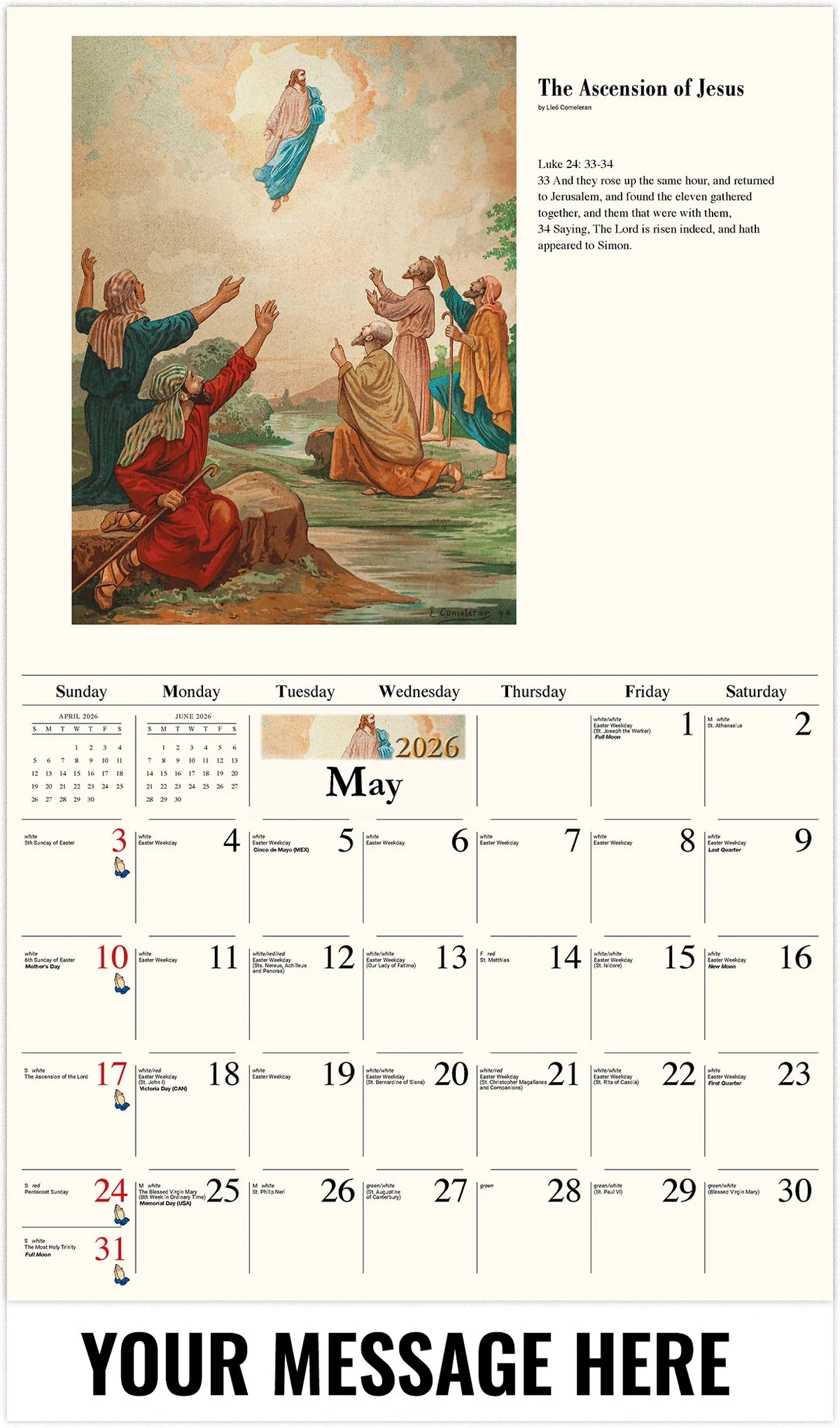 Catholic Inspirations 2026 Promotional Calendar