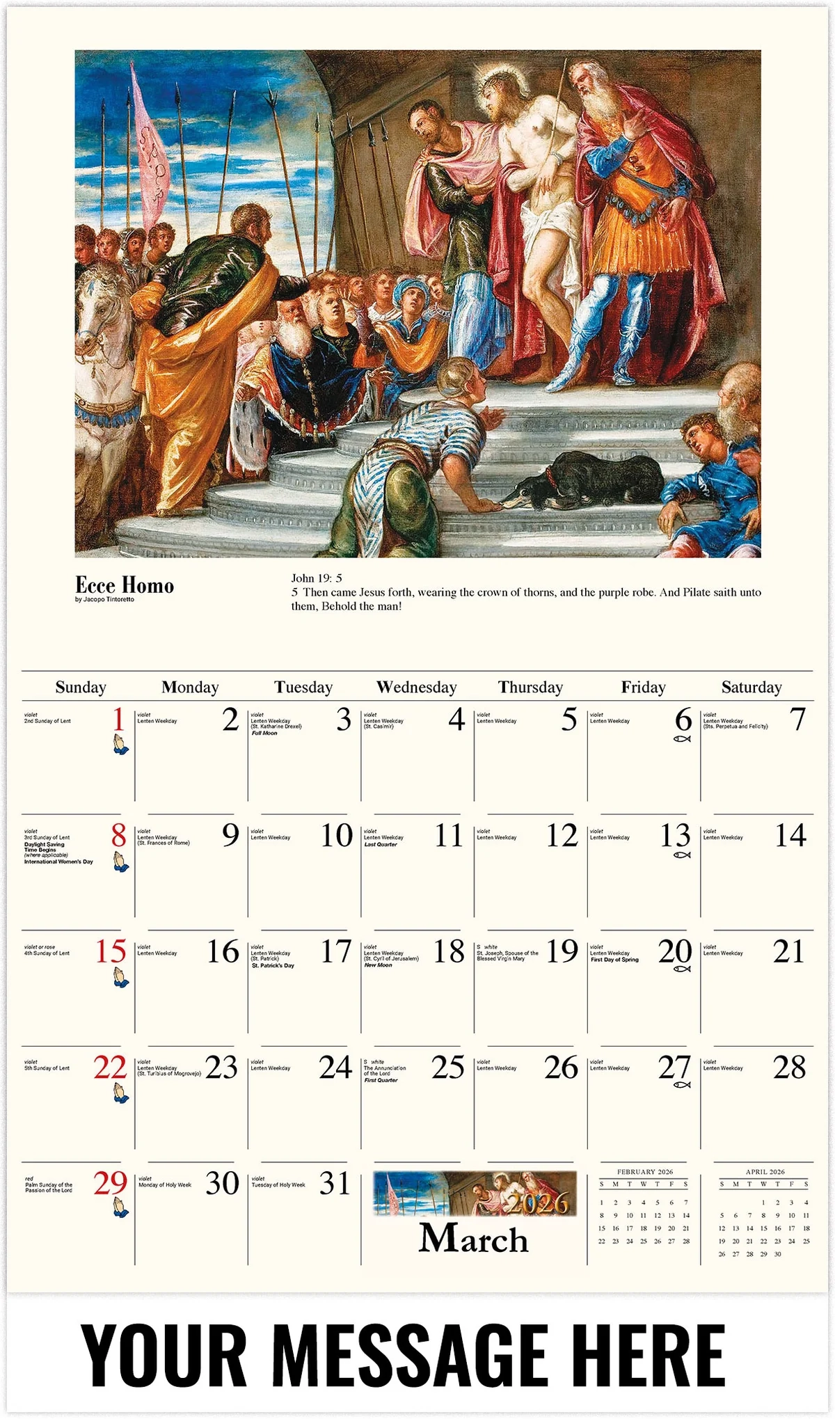 Catholic Inspirations 2026 Promotional Calendar