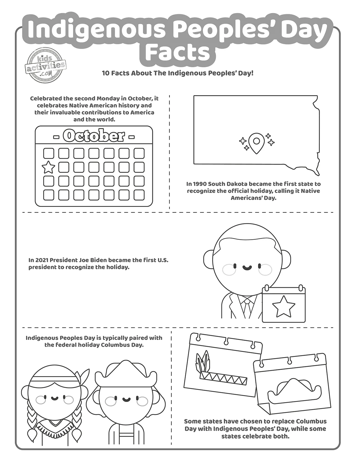 Celebrating Indigenous Peoples Day Worksheets For Kids Kids 