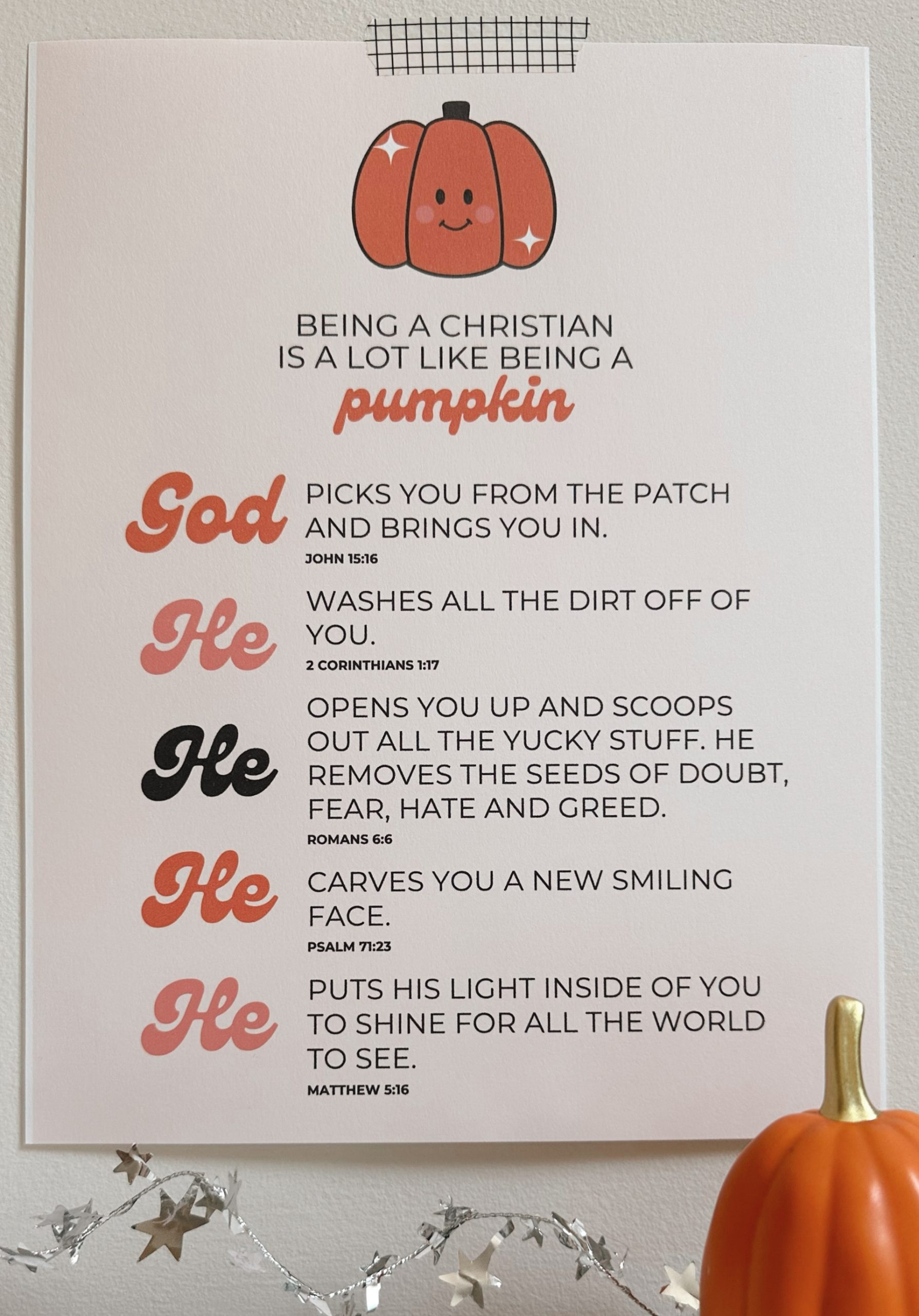 Free Printable Pumpkin Templates Christian