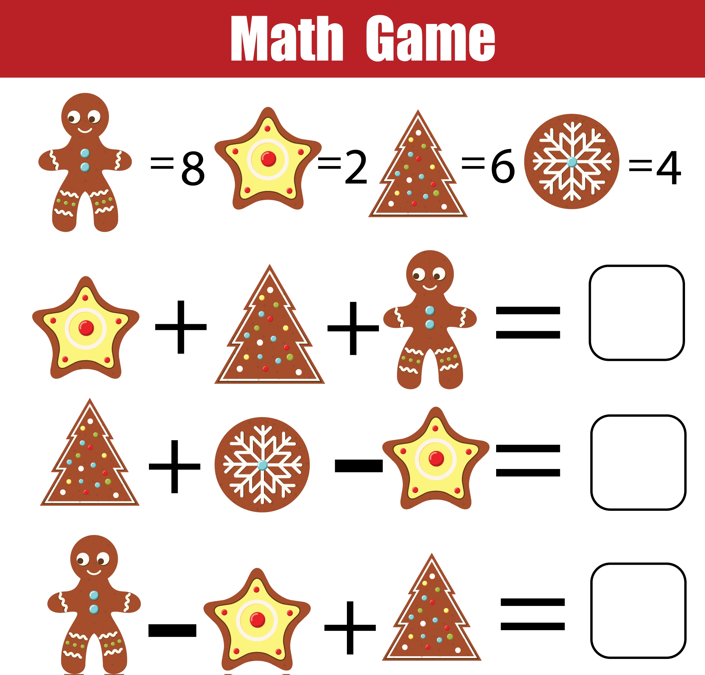 Christmas Picture Puzzle Game Free Printable
