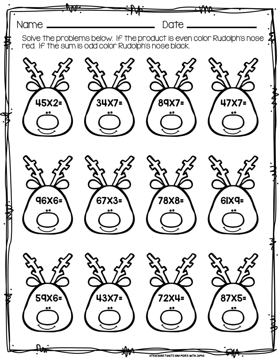 Christmas Math Printables Worksheets Library