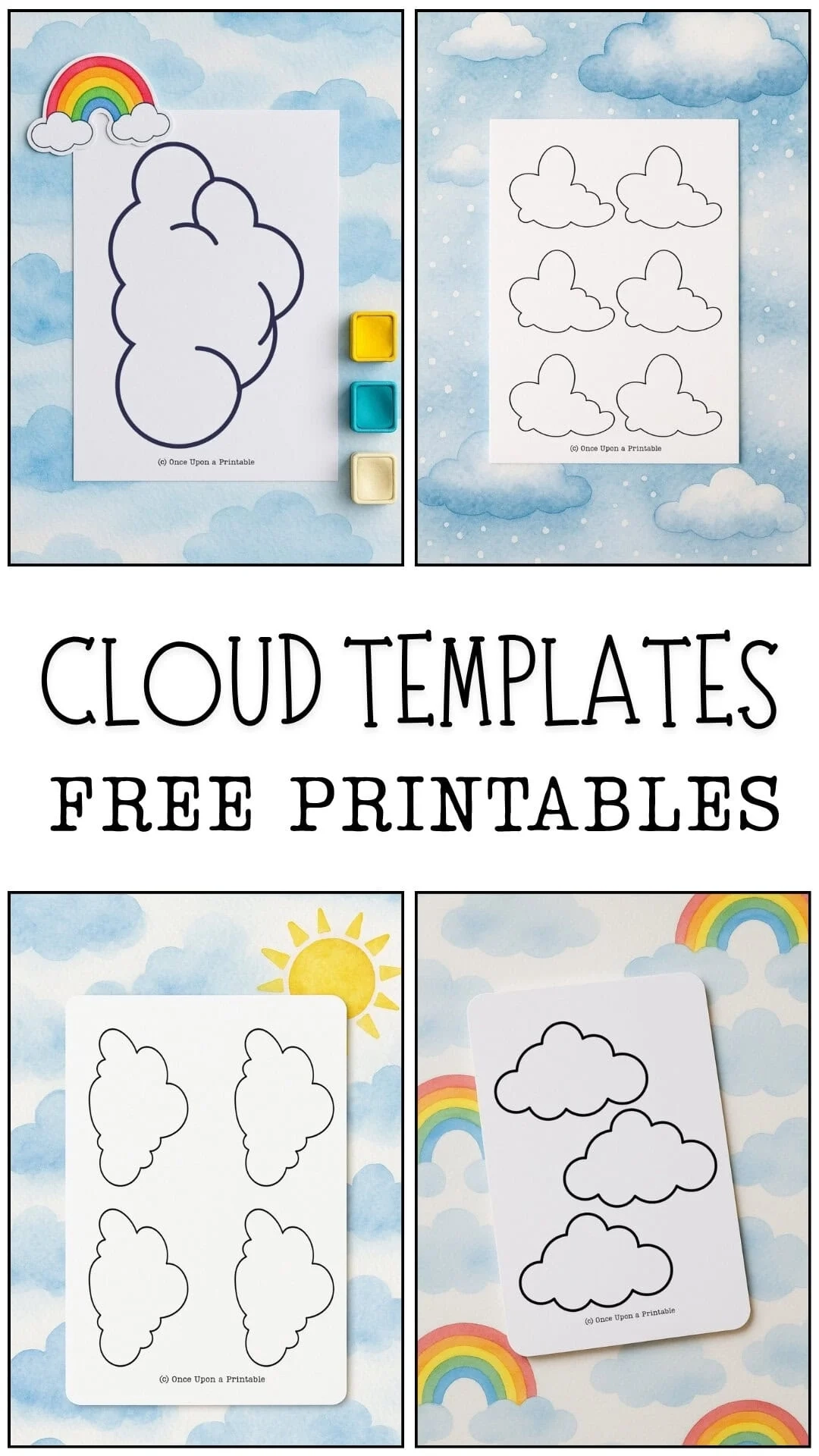 Printable Clouds Templates