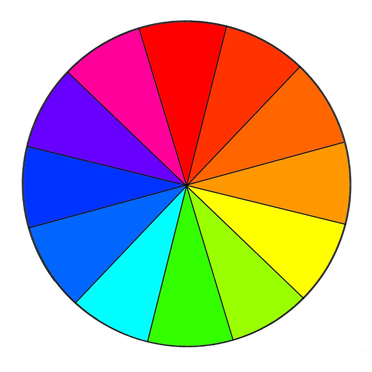 Color Wheel Printable Template