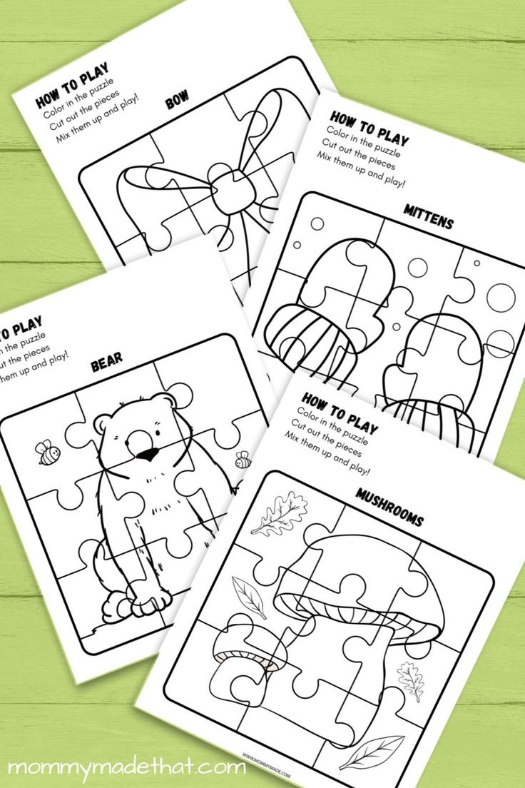 Free Printable Color Puzzles