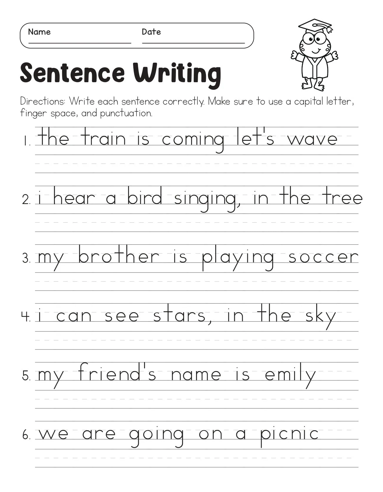 Free Printable 2nd Grade Writing Worksheets
