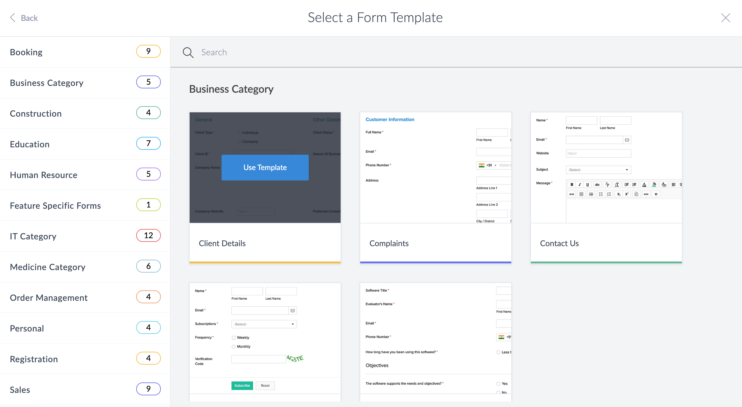 Create A Form From A Template ManageEngine AppCreator Help